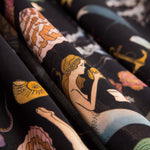Meerjungfrau Marine Rustikaler Polyester-Stoff - Ribes y Casals