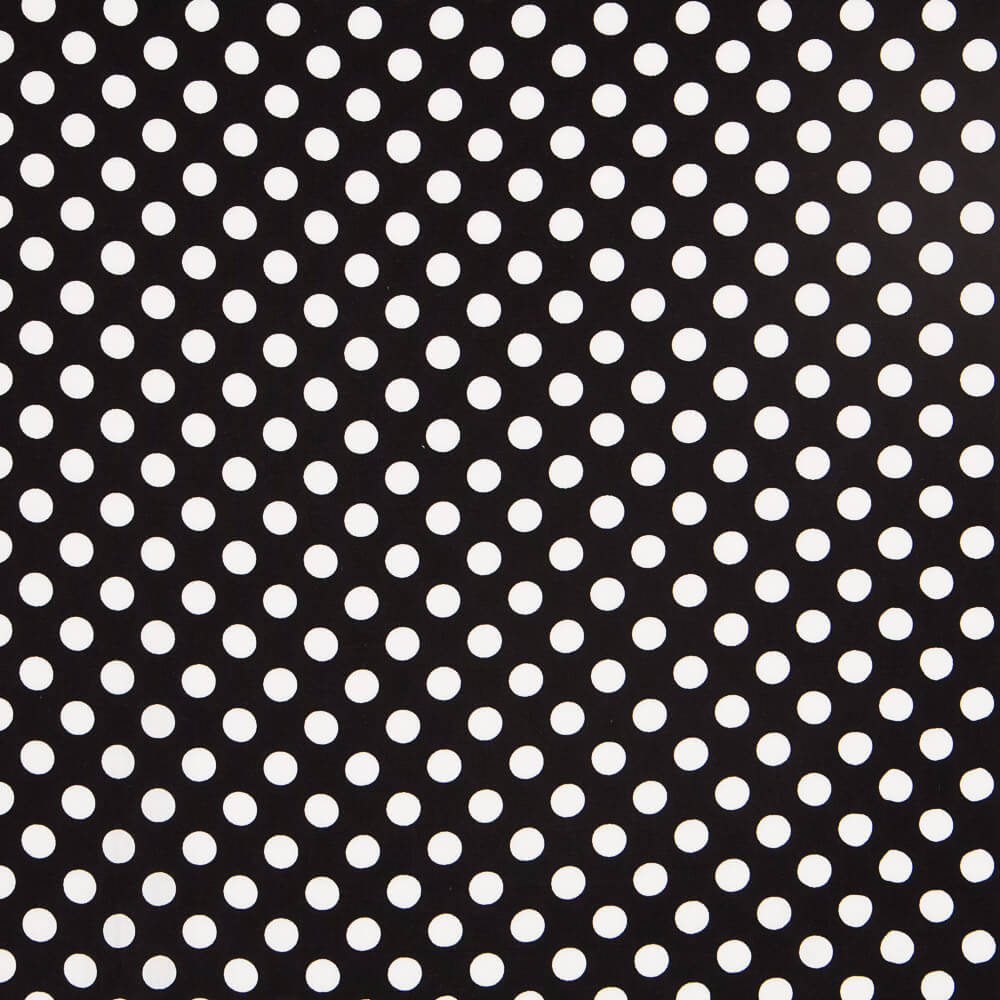 Viskose Weiß Polka Dots - Ribes y Casals