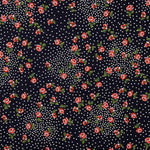 Krepp-Viskose-Polka-Dot-Rosette Rot - Ribes y Casals