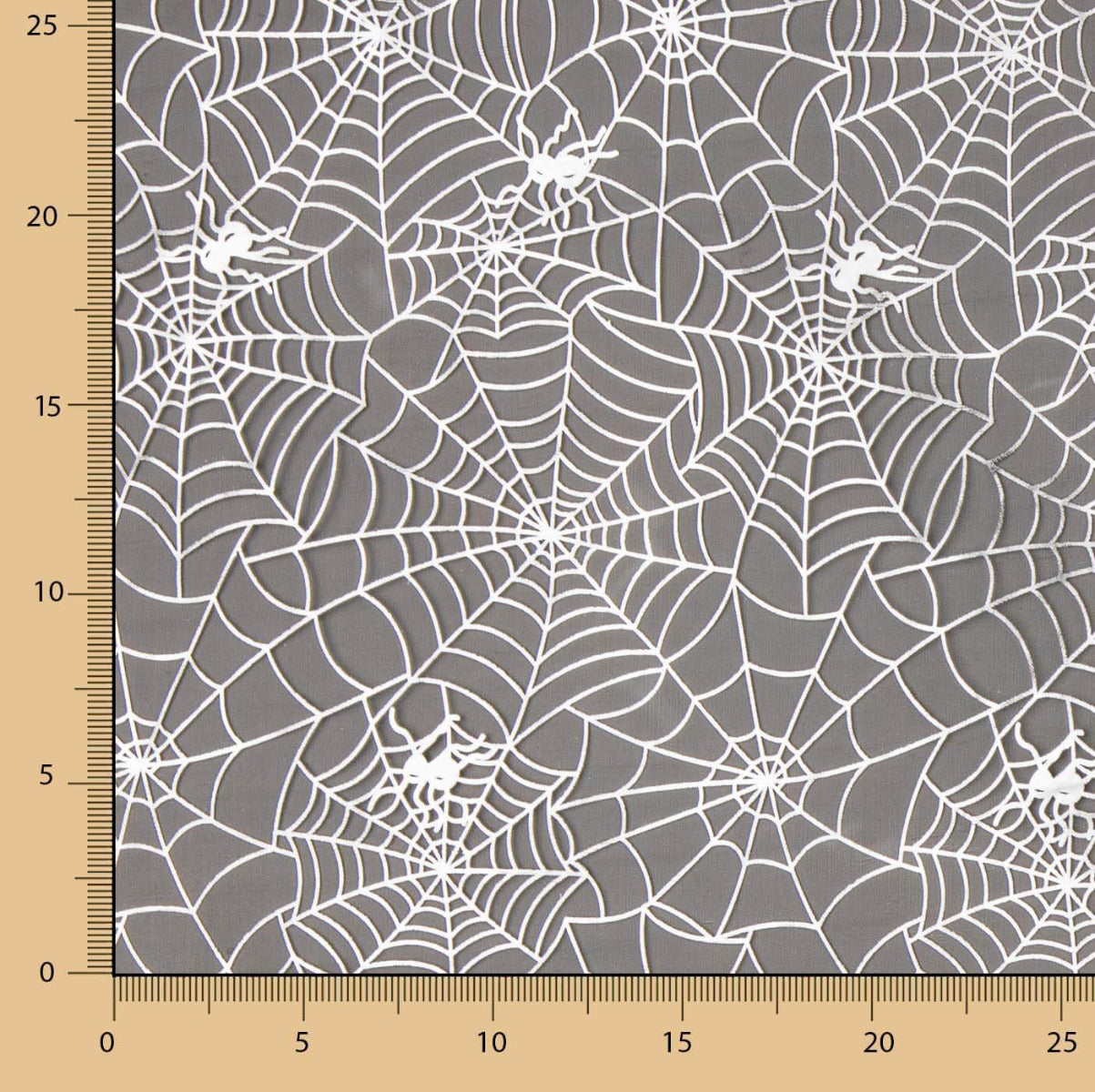 Organza-Stoff Spinnennetze Schwarz - Ribes y Casals