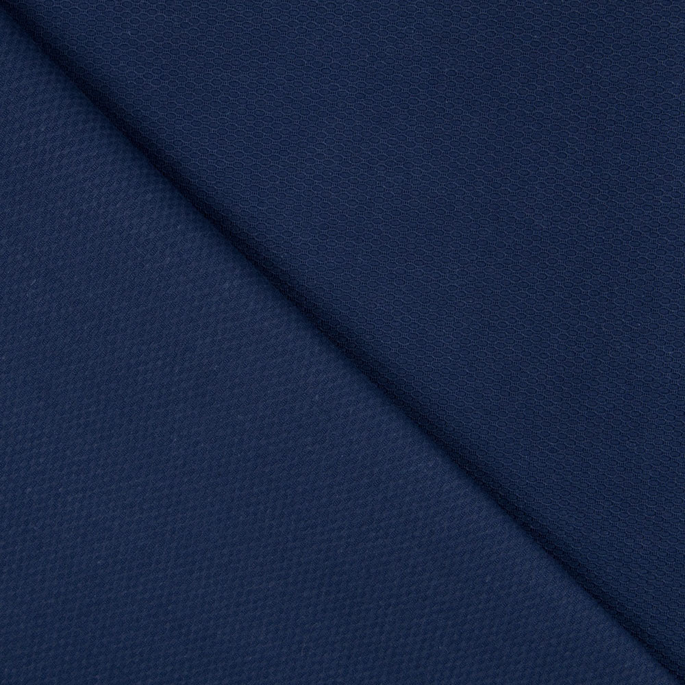 Marineblaues Baumwoll-Piqué-Gewebe - Ribes y Casals