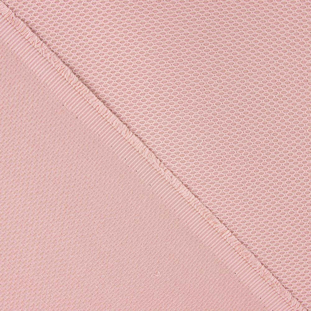 Piqué-Stoffrest Rautenmuster rosa – verschiedene Maße x Breite 155 cm - Ribes y Casals
