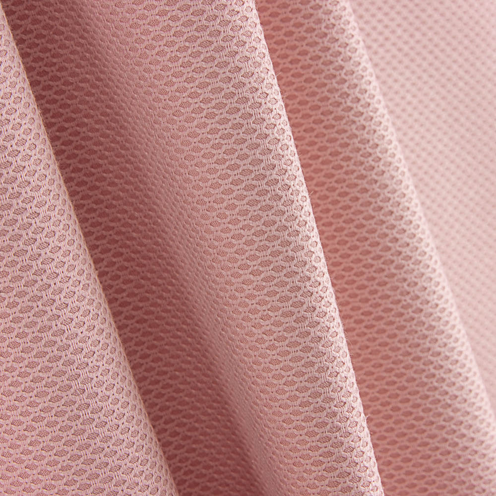 Piqué-Stoffrest Rautenmuster rosa – verschiedene Maße x Breite 155 cm - Ribes y Casals