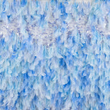 Stoff Federn Blau Pailletten - Ribes y Casals