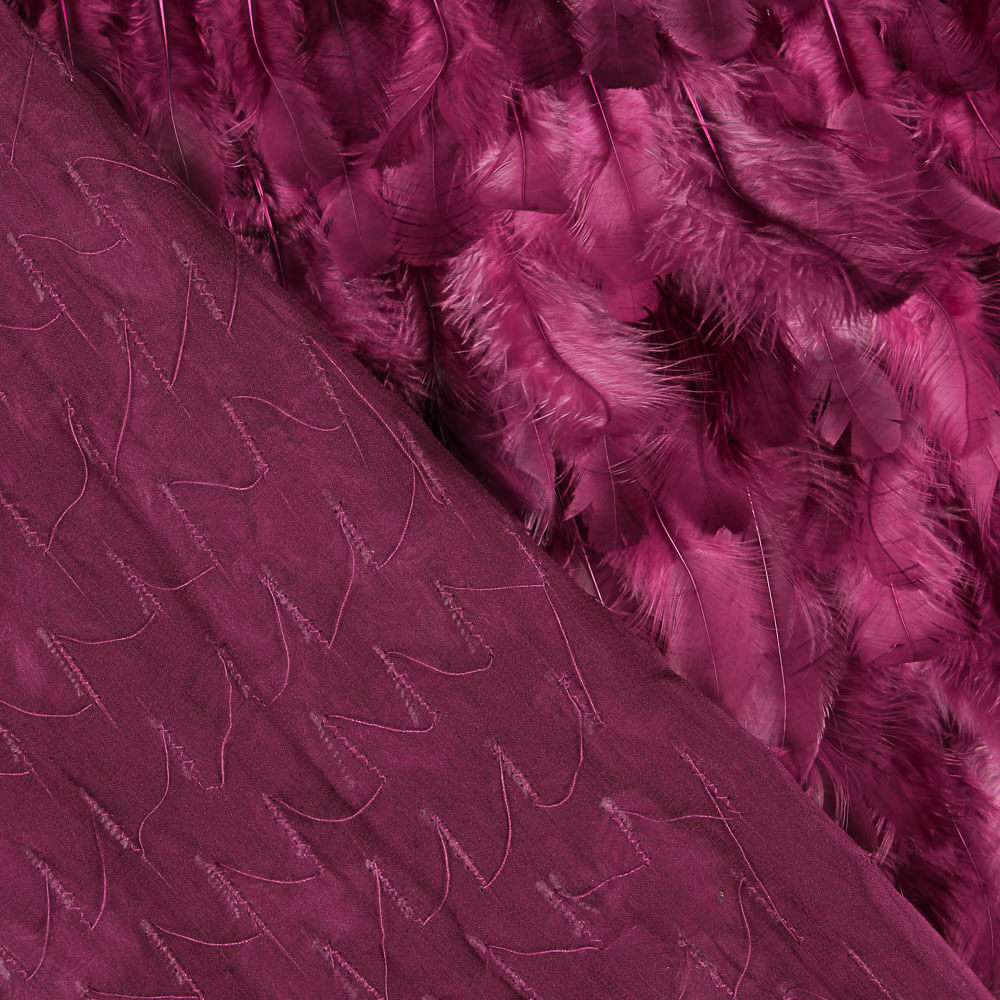 Stoff Federn Fuchsia - Ribes y Casals