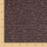 Kastanienbrauner geometrischer Mini-Pullover aus Strick - Ribes y Casals