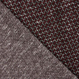 Kastanienbrauner geometrischer Mini-Pullover aus Strick - Ribes y Casals