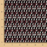 Granatfarbener geometrischer Strickpullover - Ribes y Casals