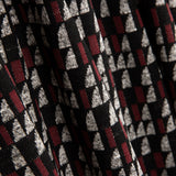 Granatfarbener geometrischer Strickpullover - Ribes y Casals