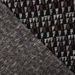 Brauner geometrischer Strickpullover - Ribes y Casals
