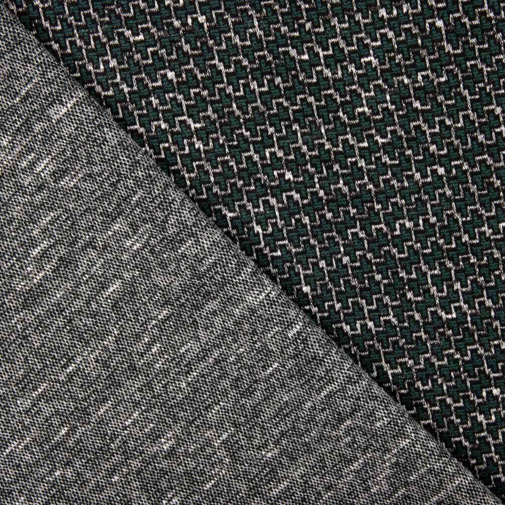 Grüner geometrischer Strickpullover Mini - Ribes y Casals