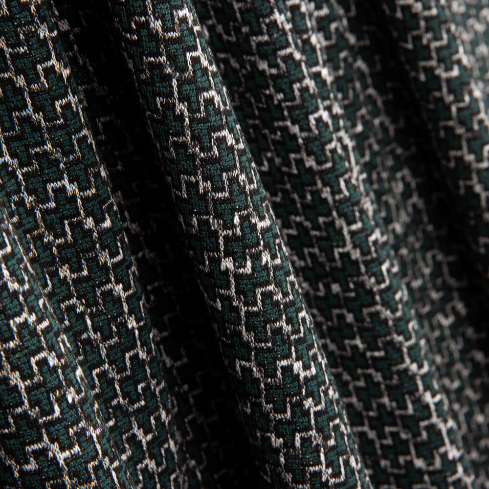 Grüner geometrischer Strickpullover Mini - Ribes y Casals