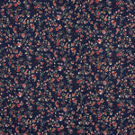 Gestrickte Angora-Blumen Folk Navy - Ribes y Casals
