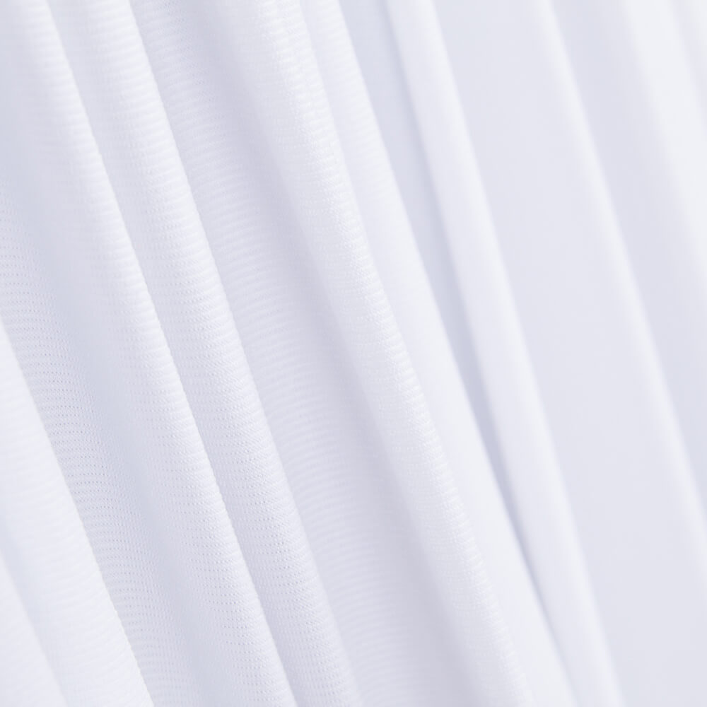 Reststück Polyester-Strickstoff, weiß – verschiedene Maße x Breite 150 cm - Ribes y Casals