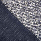 Gestrickter Stoff Tweed Gestreift Lurex Marine - Ribes y Casals