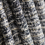 Gestrickter Stoff Tweed Gestreift Lurex Marine - Ribes y Casals
