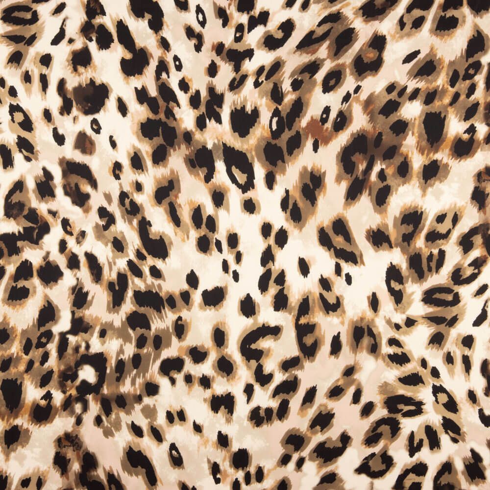 Satin Spandex Leopard Gepunktet - Ribes y Casals