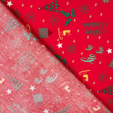 Weihnachten Merry Xmas Rote Baumwolle - Ribes y Casals