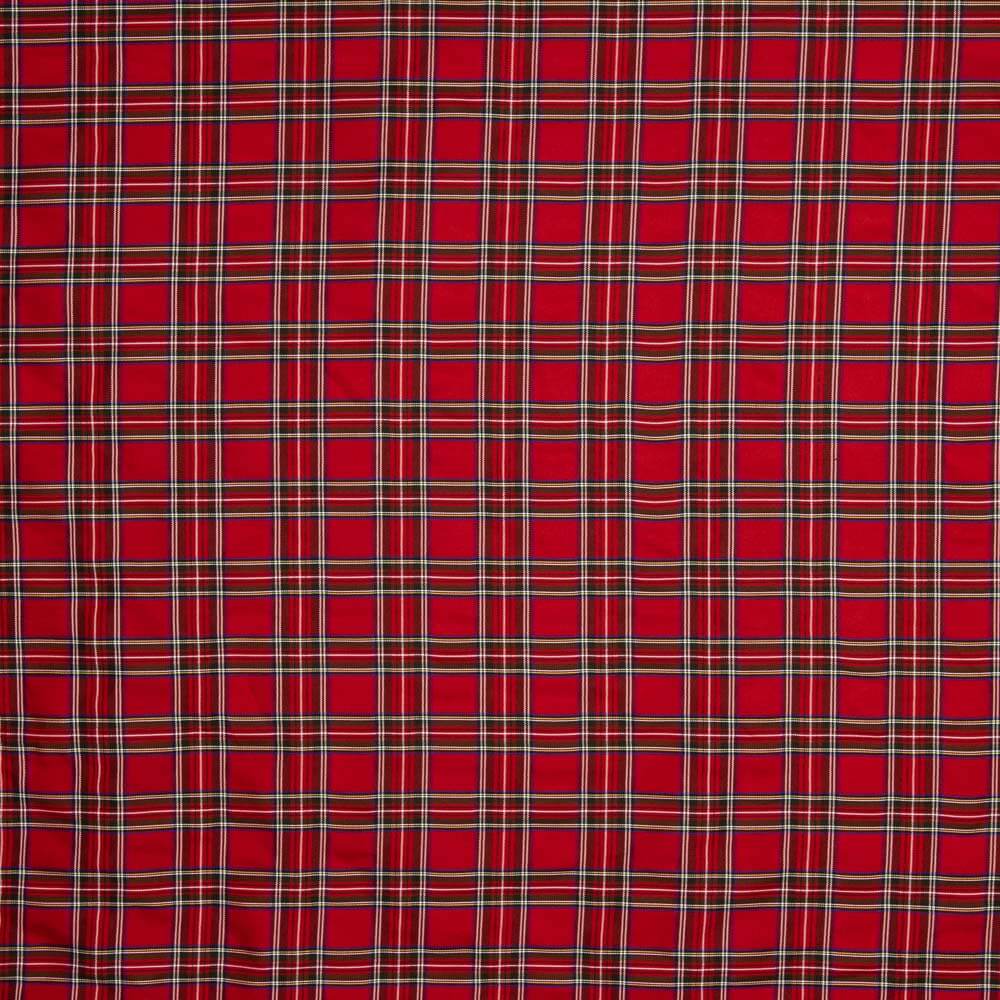 Taft Polyester Schottenkaro Rot - Ribes y Casals
