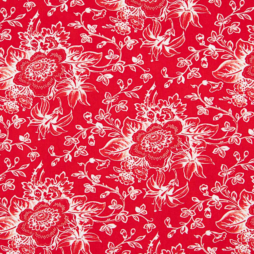 Amerikanischer roter Floralaufnäher - Ribes y Casals