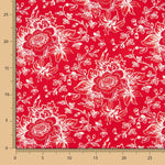 Amerikanischer roter Floralaufnäher - Ribes y Casals