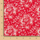 Amerikanischer roter Floralaufnäher - Ribes y Casals
