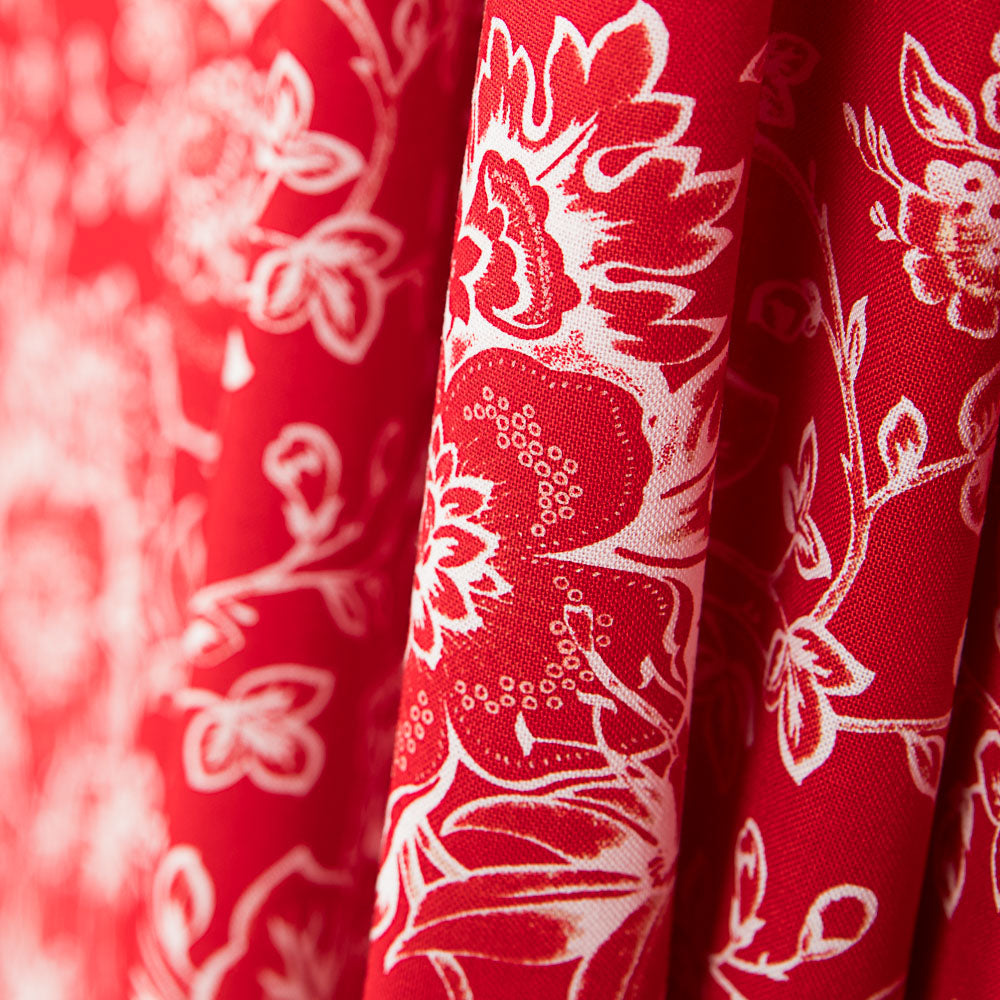 Amerikanischer roter Floralaufnäher - Ribes y Casals
