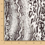 Satin-Elasthan Leopard Grau - Ribes y Casals