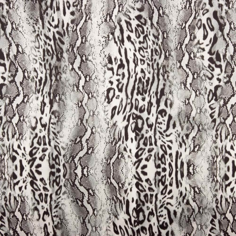Satin-Elasthan Leopard Grau - Ribes y Casals