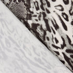 Satin-Elasthan Leopard Grau - Ribes y Casals