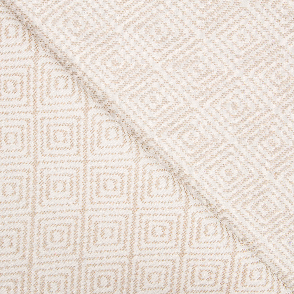 Geometrische Jacquard-Polsterung Sand - Ribes y Casals