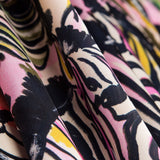 Fuchsia Tiger Polyester Satin - Ribes y Casals