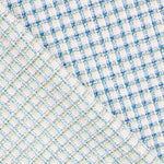Tweed Blau Quadratisch Weiß - Ribes y Casals