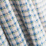 Tweed Blau Quadratisch Weiß - Ribes y Casals