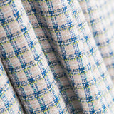 Tweed Blau Quadratisch Weiß - Ribes y Casals
