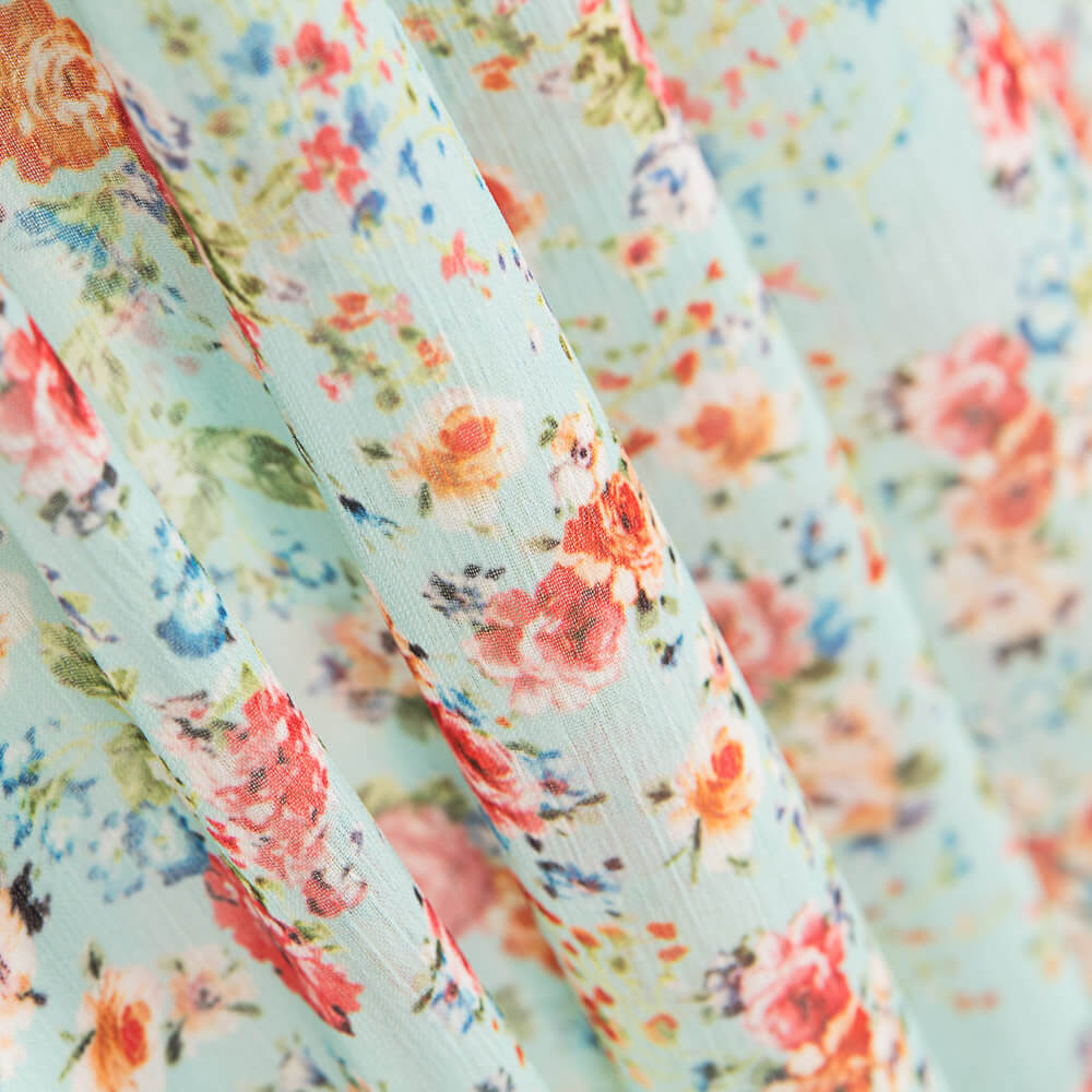 Polyester-Gaze Mini Cretona Blues - Ribes y Casals