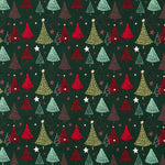 Baumwolle Weihnachtsbäume Grün - Ribes y Casals