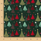 Baumwolle Weihnachtsbäume Grün - Ribes y Casals