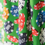 Grüne Poker-Popeline - Ribes y Casals