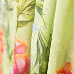 Jacquard Polyester Blumen Pistazie - Ribes y Casals