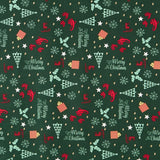 Weihnachten Merry Xmas Grün Baumwolle - Ribes y Casals