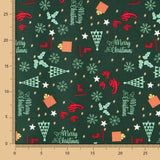 Weihnachten Merry Xmas Grün Baumwolle - Ribes y Casals
