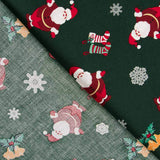 Baumwolle Weihnachtsmann Grün - Ribes y Casals