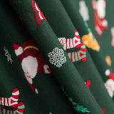 Baumwolle Weihnachtsmann Grün - Ribes y Casals