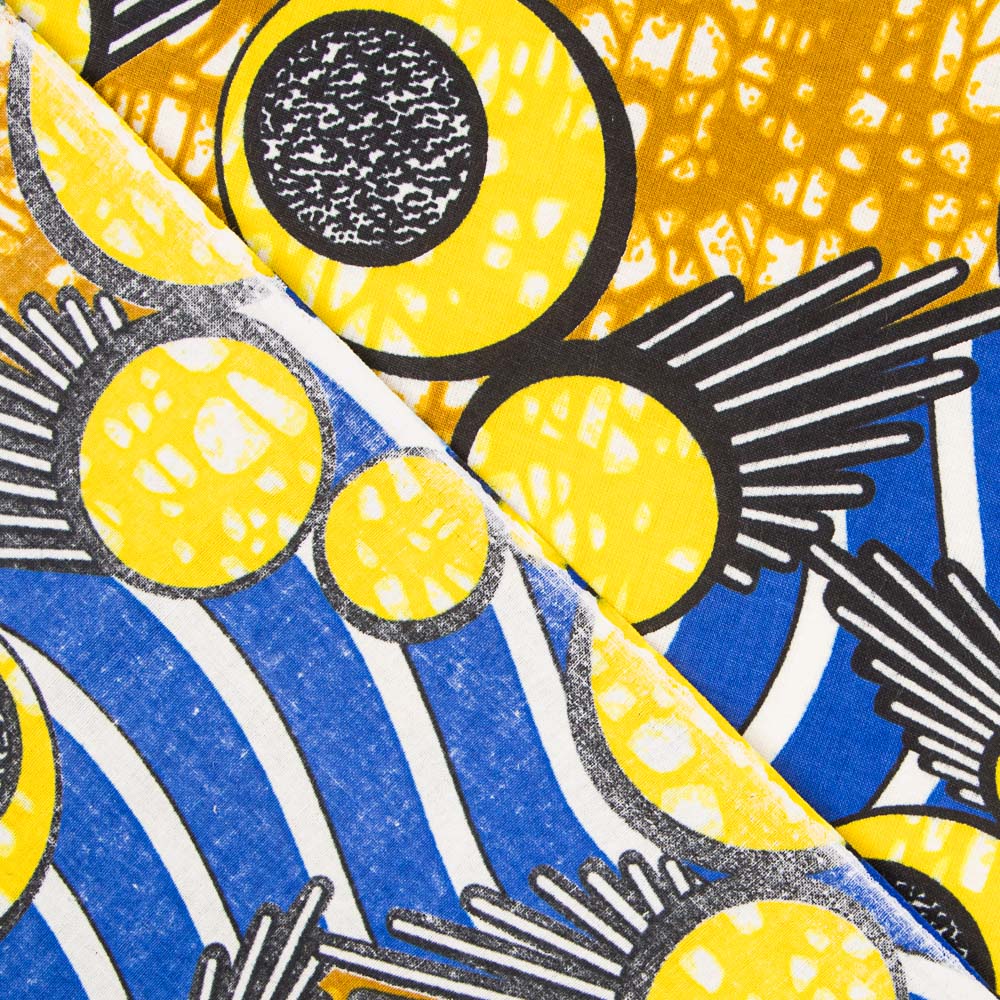Afrikanischer Wachsstoff-Rest Kiah – verschiedene Maße x Breite 110 cm - Ribes y Casals