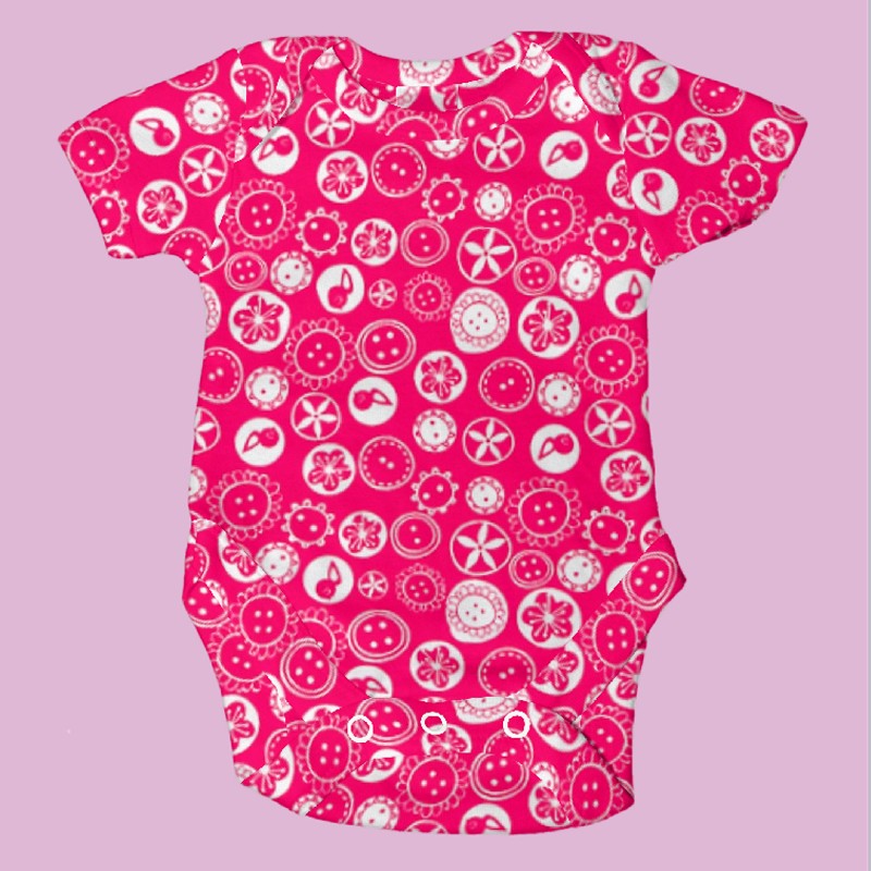 Kinderstrickwaren Fuchsia Knöpfe - Ribes y Casals