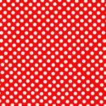 Flamenco Polka Dots Popeline Roter Hintergrund 7mm - Ribes y Casals