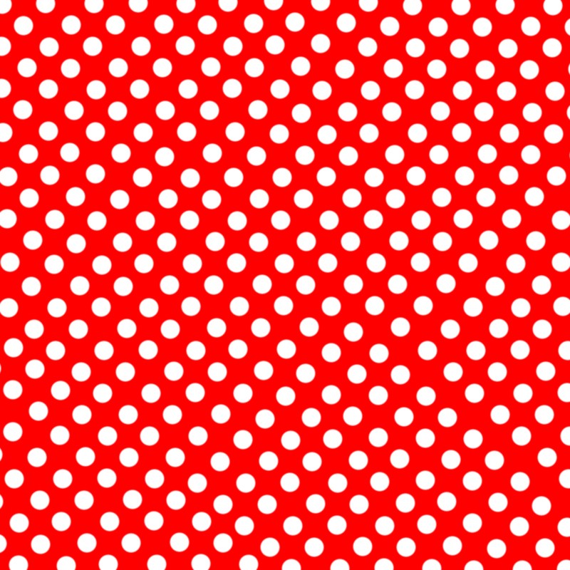 Flamenco Polka Dots Popeline Roter Hintergrund 7mm - Ribes y Casals