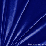 Blauer Stretch-Samt - Ribes y Casals