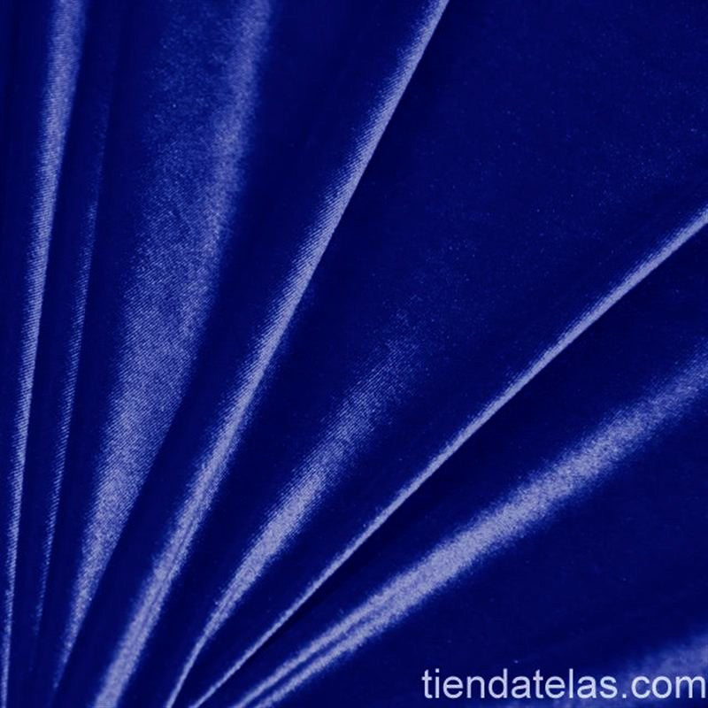 Blauer Stretch-Samt - Ribes y Casals